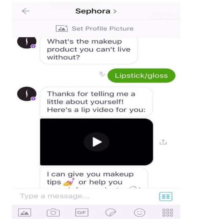 Sephora Chatbot Use Case